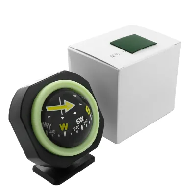 Outdoor High-precision Luminous Waterproof Multi-function Car Compass with Tiltable and Foldable Design Pointer Dial Display