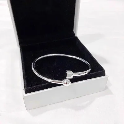 Hip Hop Style square Bead Bracelet for Women, Solid and Versatile, Open Mouth Bracelet for Couples, Niche Design