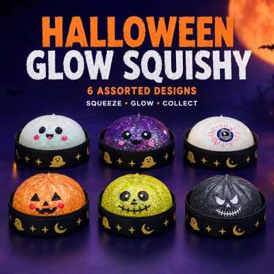 Popular Halloween Dumpling Promotion Soft Toysstress Relieving Sensory Toys with Mixed Character Shapes,suitable for Party Gifts