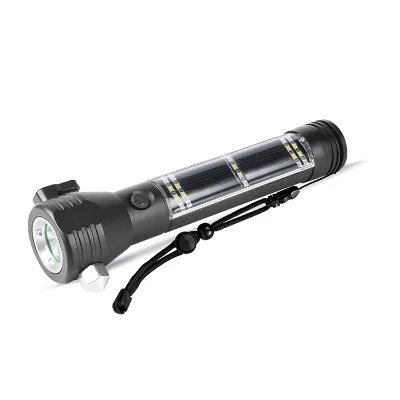Alarm Apparatus Buzzer Anti-riot Hard Outdoor Patrol Security White Light Aluminum Alloy Self Defense LED Flashlight