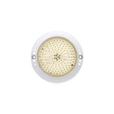 12VAC IP68 Underwater Lamp SMD LED Chip 8w Swimming Pool Small Size ABS Face Rim Nicheless Pool Lamp 50' Cord for Inground Pool