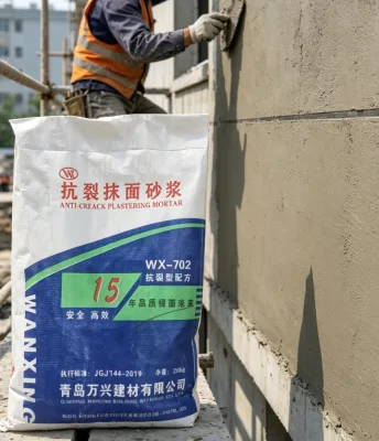 WANXING EIFS System Special Anti-Crack High Strength Render Mortar Durable Anti-Falling Weather Resistant Plaster for High-Rise