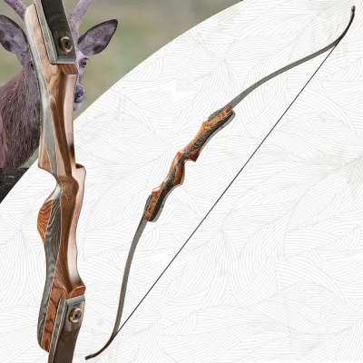 New Style Archery 62" Takedown Longbow Bow and Arrow for Hunting