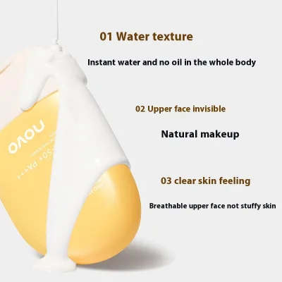 NOVO Mineral Cream Sunscreen High-Power SPF 50 PA Waterproof Sweat-proof UV-proof Brightening Whitening Fresh Not Greasy