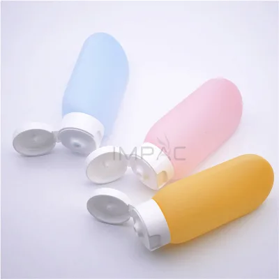 Flip Top Squeezable Travel Shampoo Bottle 60ml for Body Lotion 2oz