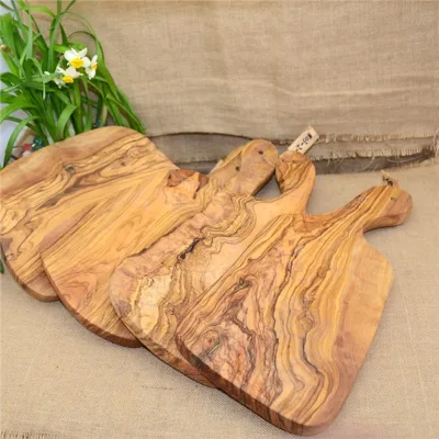 OL001 30CM Online Shopping Italian Butcher Wooden Olive Wood Chopping Board