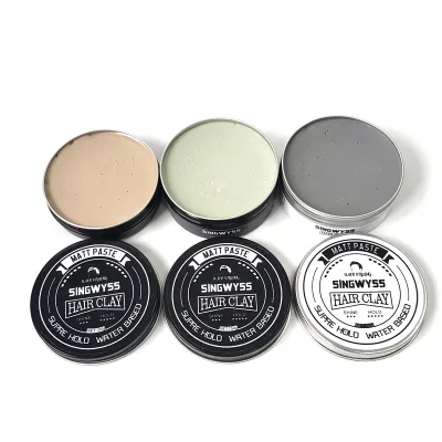 Custom Logo Non Greasy Styling Makes Hair Look Neat Hair Wax Organic Formula Hair Clay