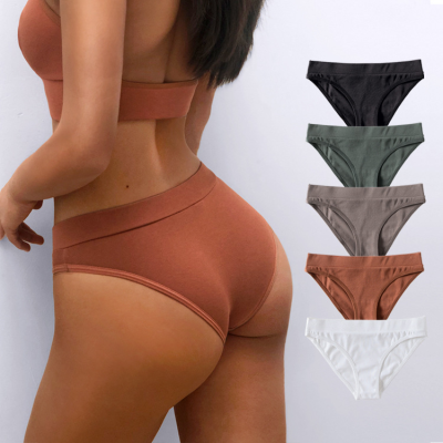 Wholesale Women Cotton Panties G String Comfortable Girl Lingerie Underwear Panties Low Waist Panty
