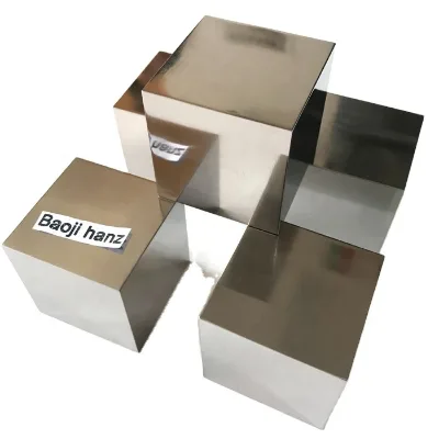 Manufacture Mirror Titanium Cube 1kg 6 cm