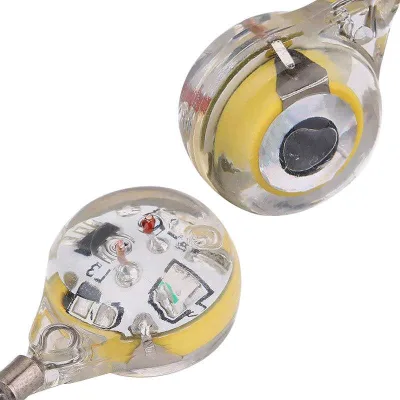 Weihe Button Fish Trap 2.5cm2.3g Electronic LED Underwater Fish Trap Luminous Lamp Road Subfish Bait