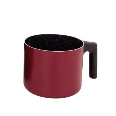 Custom Color Pressed Aluminium Milk Pot 2L 3L for Induction Cooktops Gas Stoves