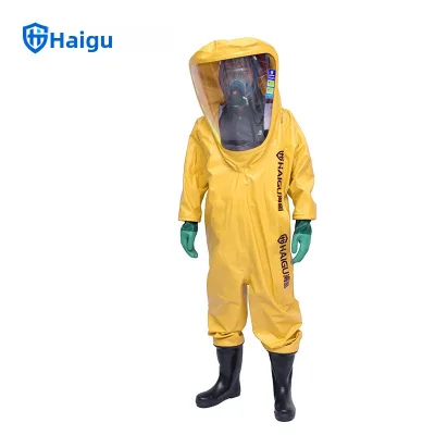HG HG-3NF Fully Enclosed Heavy-Duty Chemical Protective Coverall Three-Level Protection (Excluding Air Respirator)
