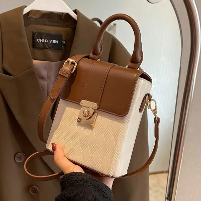 Cute Pendant Handbags Women Summer Fashion Lady Pu Single Strap Shoulder Bag Diamond Lattice Pattern Free Shipping China