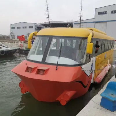 12m FRP Amphibious Tour Bus - Dual Land & Water Sightseeing Vehicle for Commercial Use