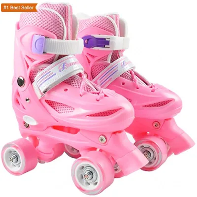 Istaride Classic Speed Toddler Inline Skates-Waterproof ABEC-7 Bearings Outdoor Sport Wheels for 3-6 Years Kids