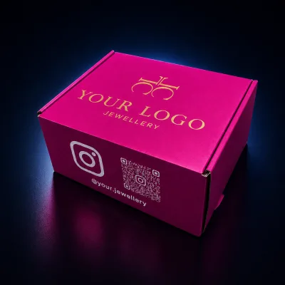 High End Custom Design Jewellery Packing Box Matte Finish Paper Box Gold Foil Custom Size Gift Box