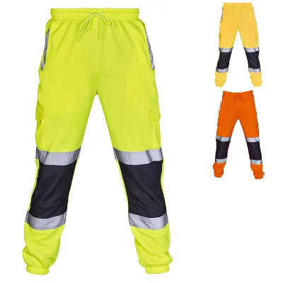 Custom Logo Short Sleeve Hi Vis Safety Reflective Class 2 Type R Polyester Work Wear With Pocket