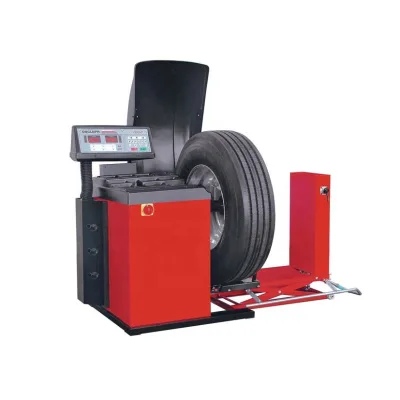 High Quality Semi-Automatic Truck Car Wheel Balancer Tire Workshop Balancing Machine Auto Wheel Calibration Tool 0.4/0.6kW