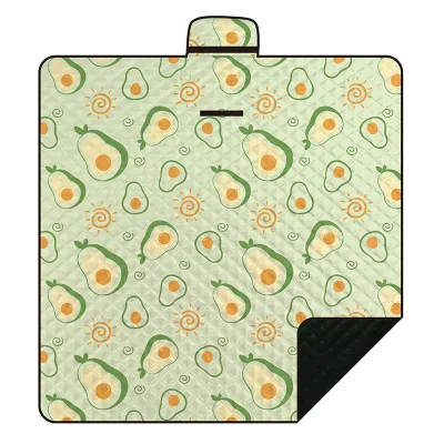 Thickened Ultrasonic Picnic Mat with Carry Handle for Spring Summer Autumn Winter Use