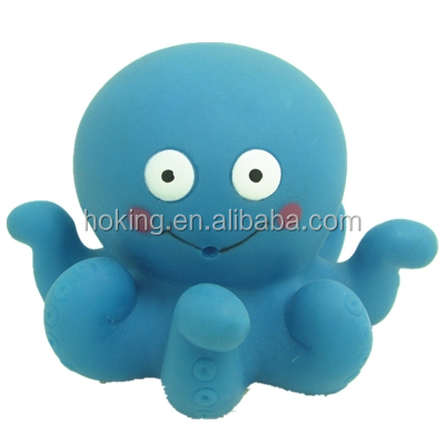 Bath Octopus Hot Sale Sea Animal Rubber Octopus Vinyl Spray Water Bath Toy