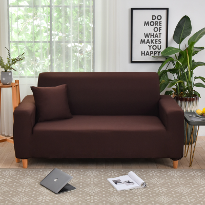 Fashion Elastic Stretch Coffee Color Sofa Covers for Couch Sofas