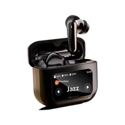 New Cross-Border LCD Smart Screen Noise-Canceling for 5.4 Headphones Full-Color Touchscreen IPX4 Waterproof Voice Control