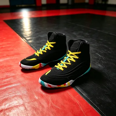 Wholesale Custom Professional Wrestling Footwear Breathable Comfort Flexible Sole Custom Wrestling Training Shoes Manufacturer