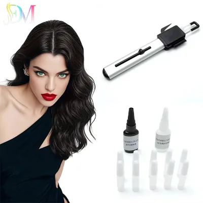 Hot Selling Dailmei Invisible Cold Glue Comb Hair Extensions Kit Tools Plastic Strong Hold Long Use Easy Operation