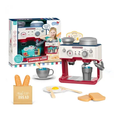 Musical Preschool Early Educational Kids Afternoon Tea Pretend Play Toy Kitchen Appliances Simulation Machine Coffee Maker Toy