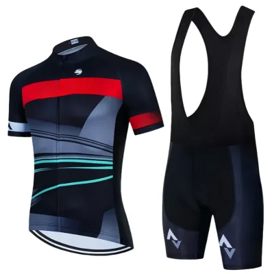 Custom Printed Bicycle Sportswear Set Breathable Cycling Wear Quick Dry Short Sleeve Suit Pro Short Sleeve Cycling Jersey