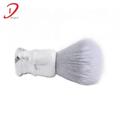 Custom Engrave logo Smoke Resin Handle with Gray Synthetic Shaving Brush Manufacturer