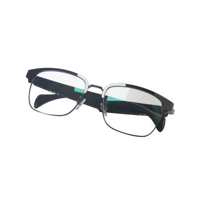 Latest Design Luxury Myopia Glasses Black Frame Changeable Lens Touch Voice Navigation Smart Glasses