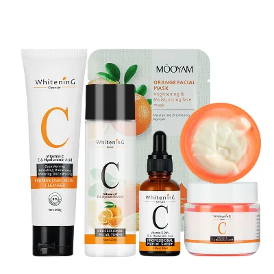 OEM Beauty Vitamin C Anti Aging Brightening Whitening Firming Skin Care Skin Care Set