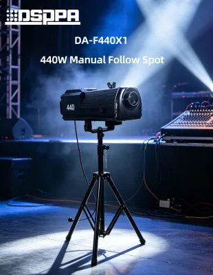 DA-F440X1 DA F440X1 Manual Follow Spot Light with Long Throw Beam for Stage Events & Live Performance