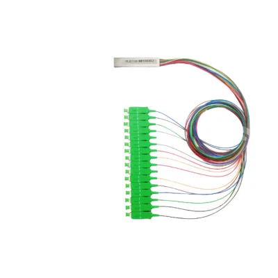 Optic 1x16 Single Mode Fiber Splitter APC UPC Mini PLC Sp for Telecom Power 1X9 1X128 Options Steel Tube 1X Miniature Optical
