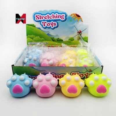 New Cat Paw Squeeze Toy Stress Flour Big Cat Paw Novelty TPR Soft Gel Flour Cat Paw Foreign Trade