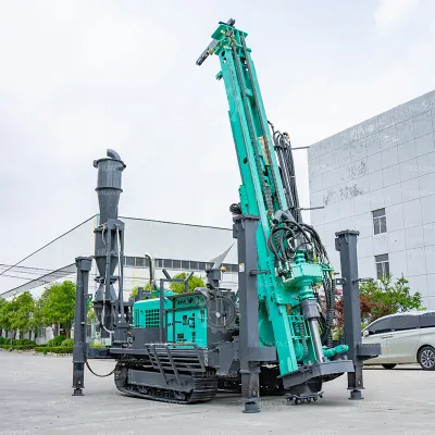 OEM & ODM Custom Hydraulic Outriggers Gas Lift Reverse Circulation Rock Powder Drilling Rig Rock Powder Collection