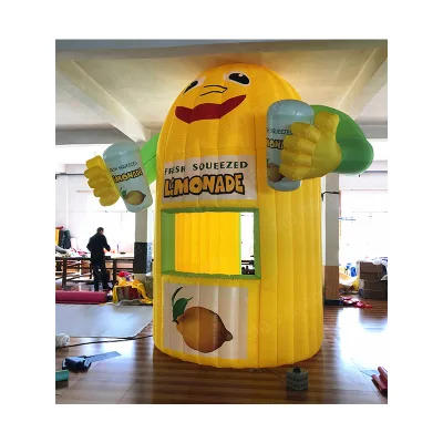 2026 Hot Sale Cup Shape Inflatable Lemonade Booth for Sale