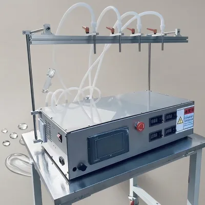Oral Milk Water Beer Wine Juice Oil Pure Water Semi Automatic Liquid Filling Machine