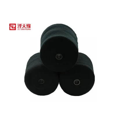 28S Black Bulked Acrylic Yarn Dyed Yarn for Knitting and Weaving Factory Direct Sales