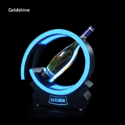 LED Bottle Presenter with Luminous Bar and Letters New Design Light-Emitting Wine Pouring Display Party Decorations
