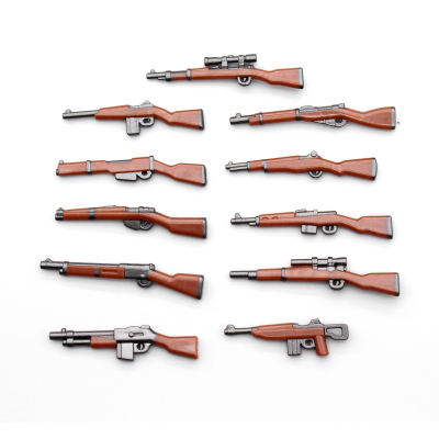 Mini Military Gun Building Block Parts Shooting Weapon Figure Accessories Toys