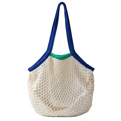 Lined Mesh Shopping & Beach Bag 40x39cm Casual Style Customizable Colors Eco-friendly Heavy-duty Handheld Bag
