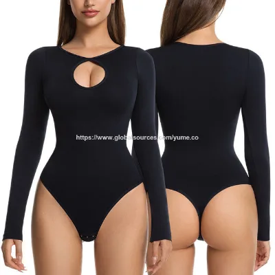 Custom Women's Plus Size Bodysuit Seamless High Compression Tummy Control Medium Control Standard Waist Cincher Trainer