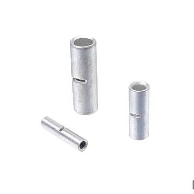 BN Non Insulated Butt Splice Connectors Intermediate Bare Joint for Quick Crimp Electrical Terminal Connectors Copper Tin Plate