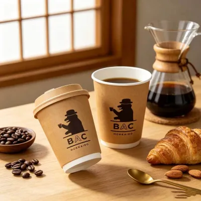 Wholesale Custom Logo Home Compostable Vending Cup Double Wall Coffee Cups With Lids Sleeve 2026 Latest Design Wholesale Bulk