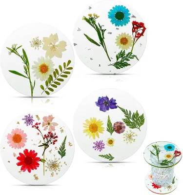 Most Quality Rose Flower Design Resin Coasters for Resin Coasters for Home Decorative