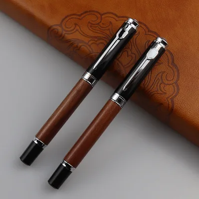 Sandalwood 0.5mm Fountain Pen Office Meeting Signature Gift Ballpoint & Gel Pens Customizable Logo Advertising