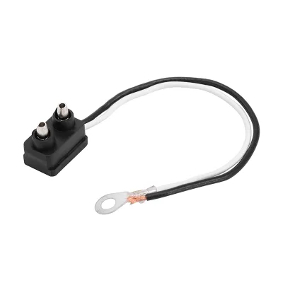 6" Straight 2 Wire Pigtail Right Angle with PL-10 Plug for Sealed Trailer Clearance Side Marker Lights Parts