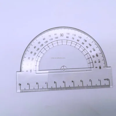 Semicircular Plastic Drawing Ruler for School/office From China Tianjin